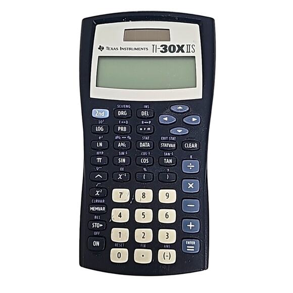 Texas Instruments TI-30XIIS Calculator Black and Blue Science Engineering Works - Picture 2 of 8